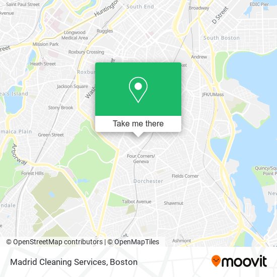 Mapa de Madrid Cleaning Services