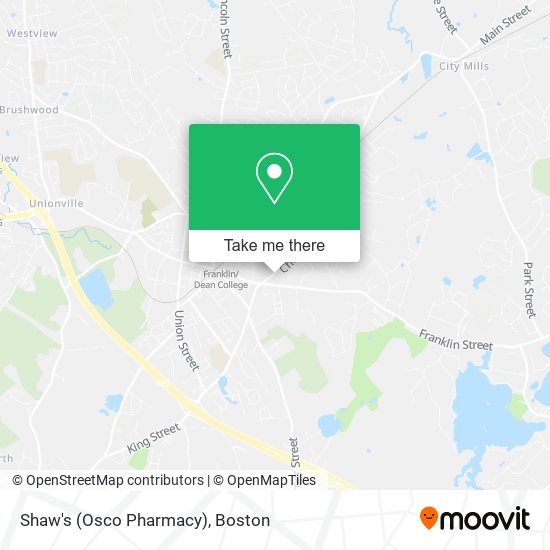 Mapa de Shaw's (Osco Pharmacy)