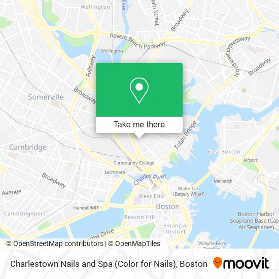 Charlestown Nails and Spa (Color for Nails) map