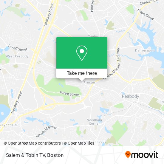 Salem & Tobin TV map