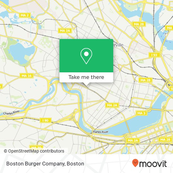Mapa de Boston Burger Company