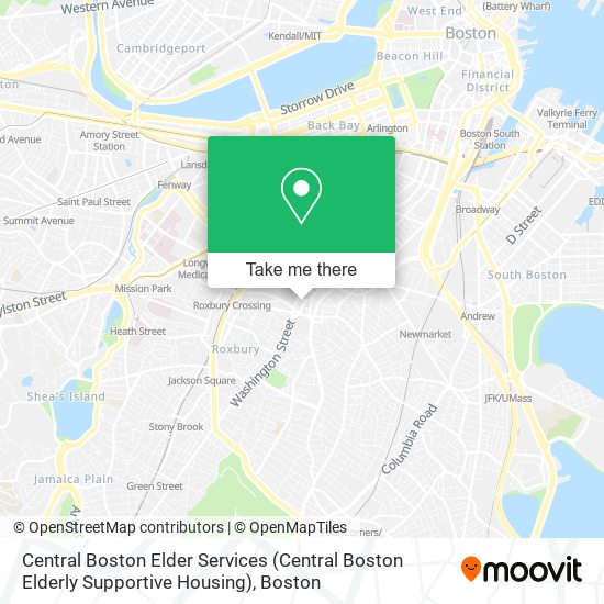 Mapa de Central Boston Elder Services (Central Boston Elderly Supportive Housing)