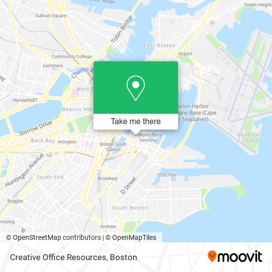 Creative Office Resources map