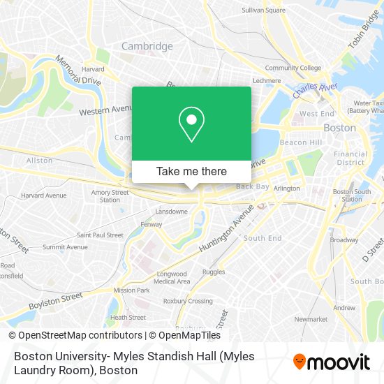 Mapa de Boston University- Myles Standish Hall (Myles Laundry Room)