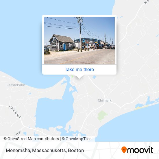 Mapa de Menemsha, Massachusetts