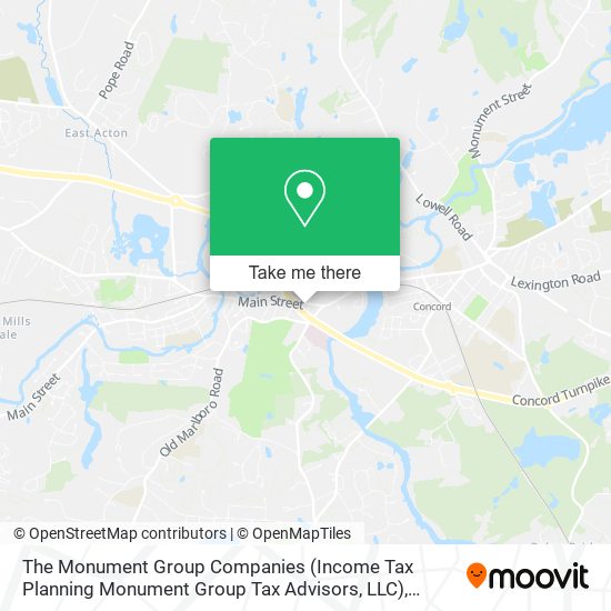 Mapa de The Monument Group Companies (Income Tax Planning Monument Group Tax Advisors, LLC)