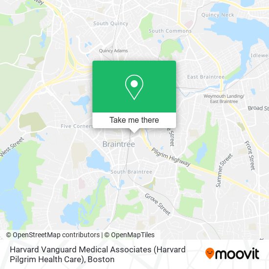 Mapa de Harvard Vanguard Medical Associates (Harvard Pilgrim Health Care)