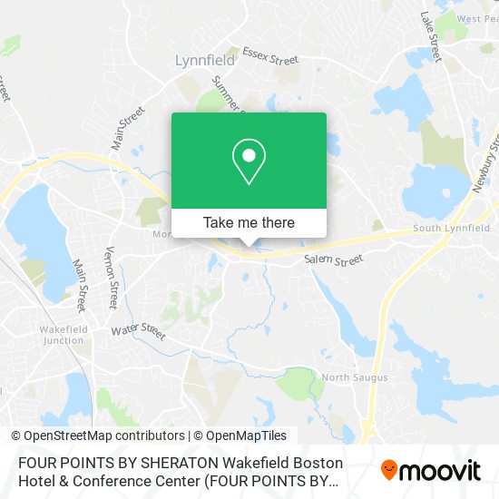 FOUR POINTS BY SHERATON Wakefield Boston Hotel & Conference Center map