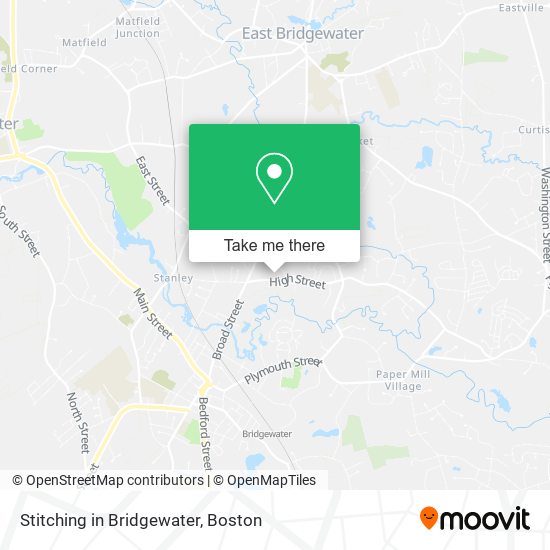Mapa de Stitching in Bridgewater