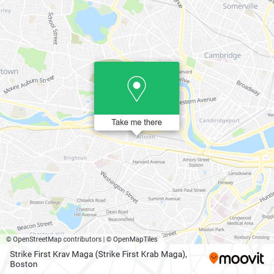 Strike First Krav Maga map