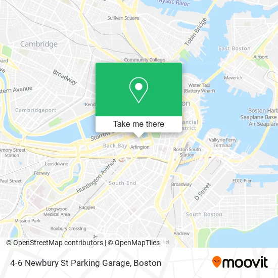 4-6 Newbury St Parking Garage map