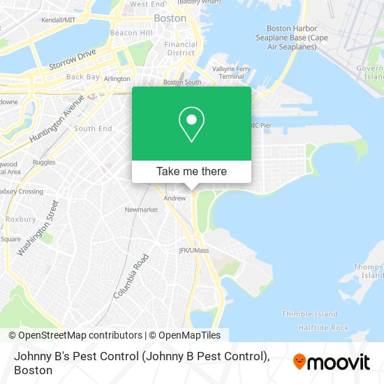 Mapa de Johnny B's Pest Control