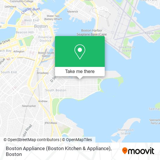 Mapa de Boston Appliance (Boston Kitchen & Appliance)