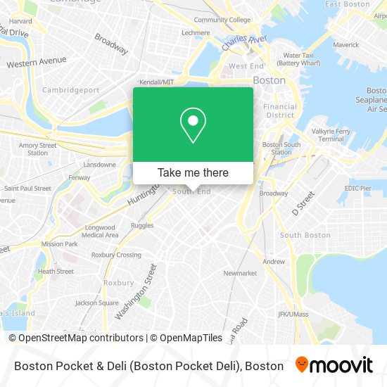 Mapa de Boston Pocket & Deli