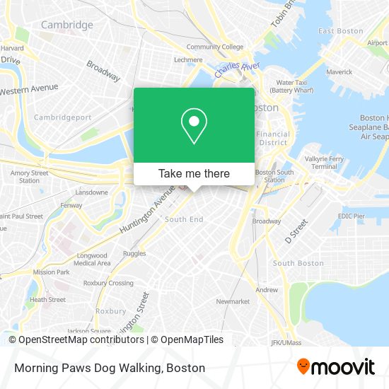 Morning Paws Dog Walking map