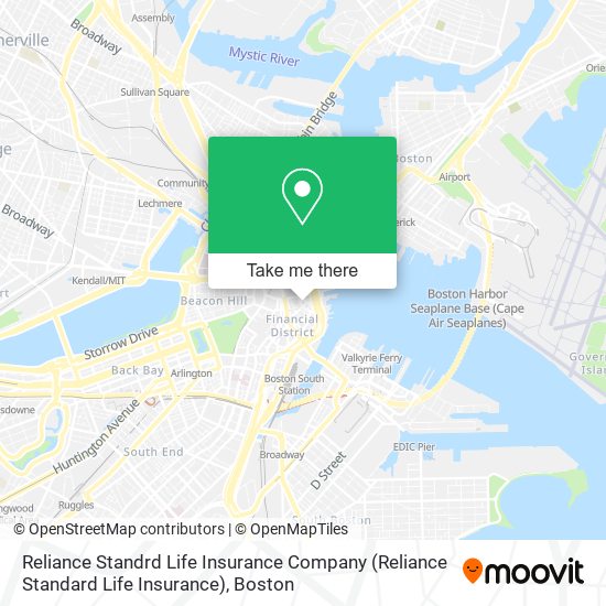Reliance Standrd Life Insurance Company (Reliance Standard Life Insurance) map
