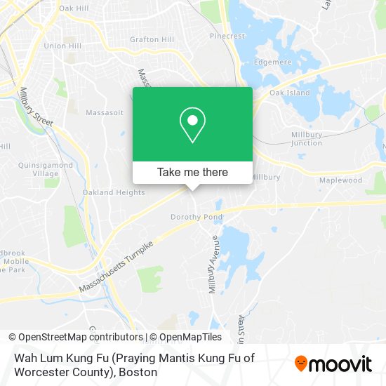 Mapa de Wah Lum Kung Fu (Praying Mantis Kung Fu of Worcester County)