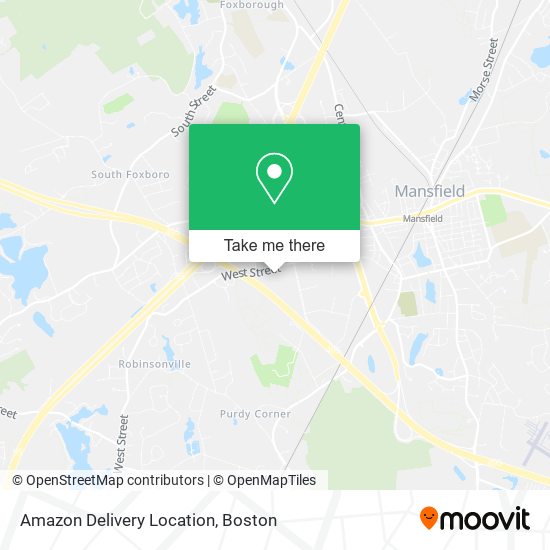 Amazon Delivery Location map
