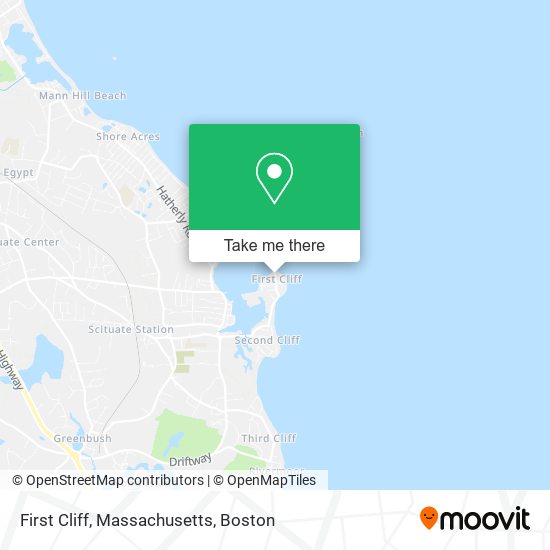 First Cliff, Massachusetts map