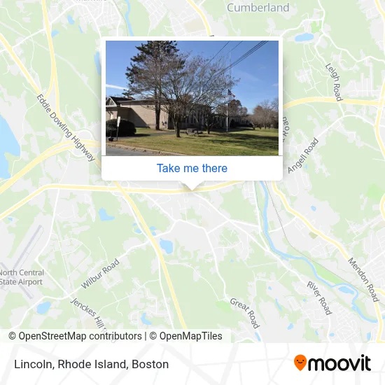 Lincoln, Rhode Island map