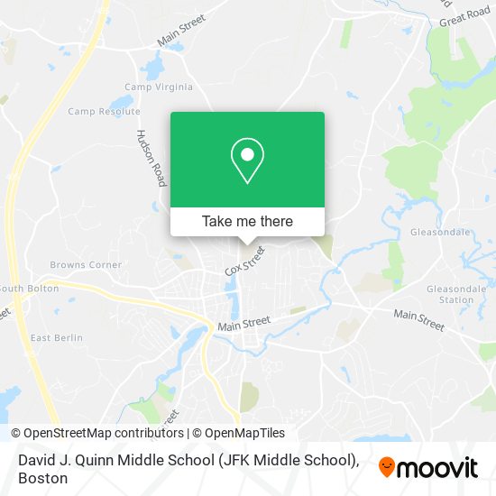 Mapa de David J. Quinn Middle School (JFK Middle School)