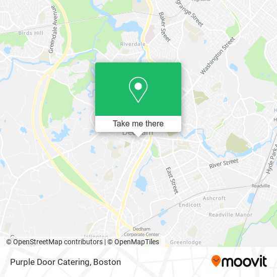 Purple Door Catering map