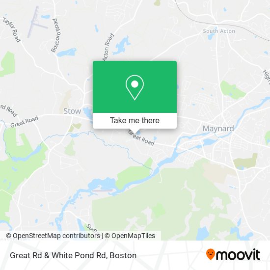 Mapa de Great Rd & White Pond Rd