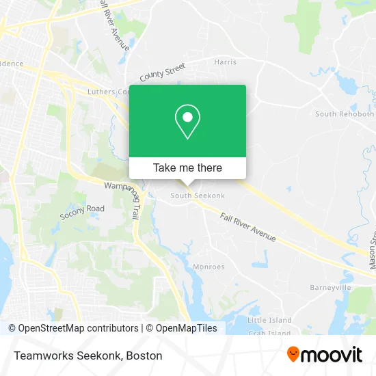 Teamworks Seekonk map