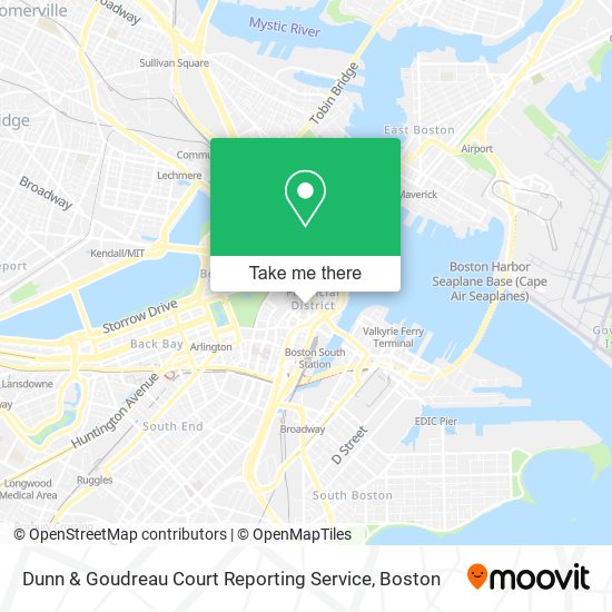 Dunn & Goudreau Court Reporting Service map
