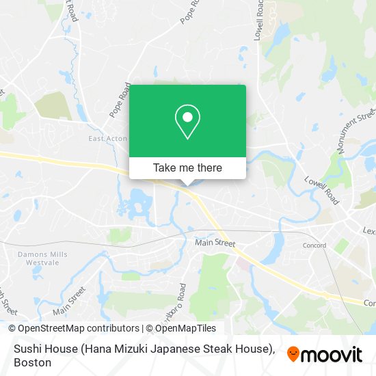 Sushi House (Hana Mizuki Japanese Steak House) map