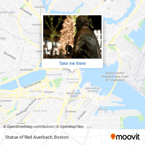 Mapa de Statue of Red Auerbach