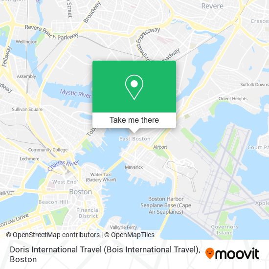 Doris International Travel (Bois International Travel) map