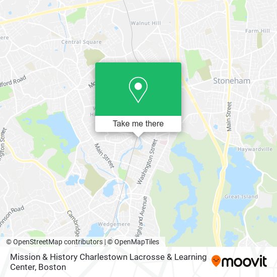 Mapa de Mission & History Charlestown Lacrosse & Learning Center