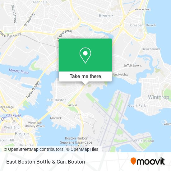 Mapa de East Boston Bottle & Can