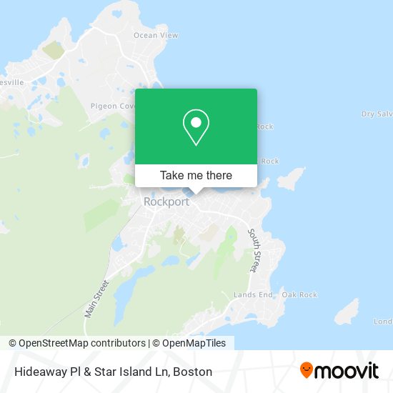 Hideaway Pl & Star Island Ln map