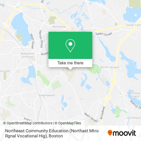 Mapa de Northeast Community Education (Northast Mtro Rgnal Vocational Hig)