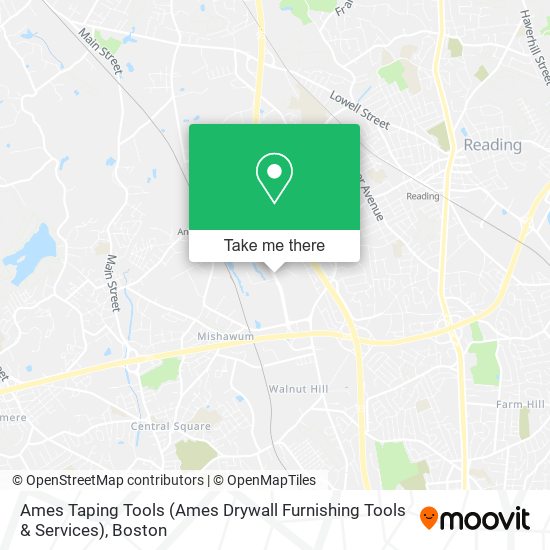 Mapa de Ames Taping Tools (Ames Drywall Furnishing Tools & Services)