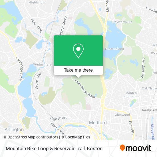 Mountain Bike Loop & Reservoir Trail map