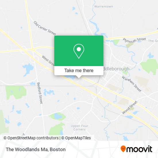 Mapa de The Woodlands Ma