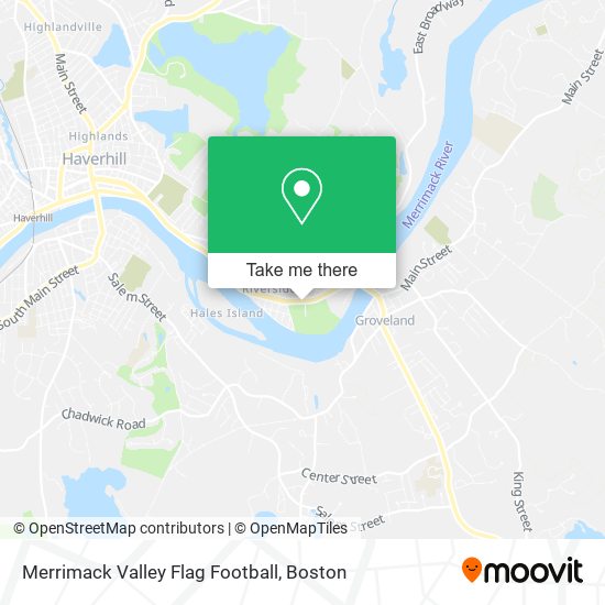 Merrimack Valley Flag Football map