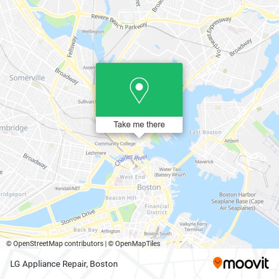 LG Appliance Repair map