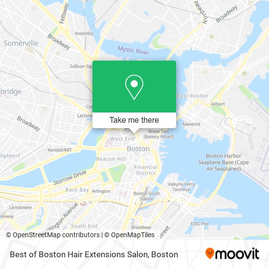 Mapa de Best of Boston Hair Extensions Salon