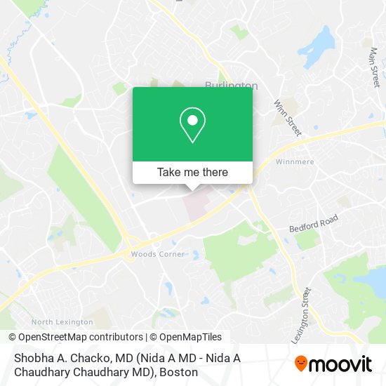 Shobha A. Chacko, MD (Nida A MD - Nida A Chaudhary Chaudhary MD) map