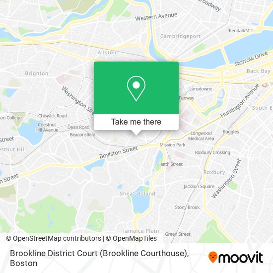 Mapa de Brookline District Court (Brookline Courthouse)