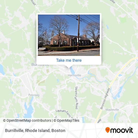 Mapa de Burrillville, Rhode Island