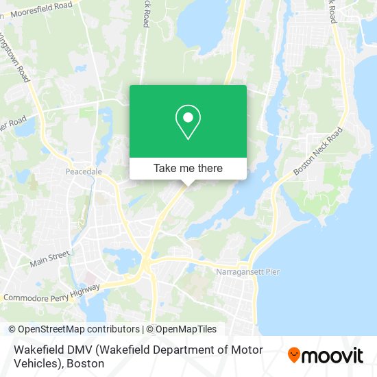 Wakefield DMV (Wakefield Department of Motor Vehicles) map