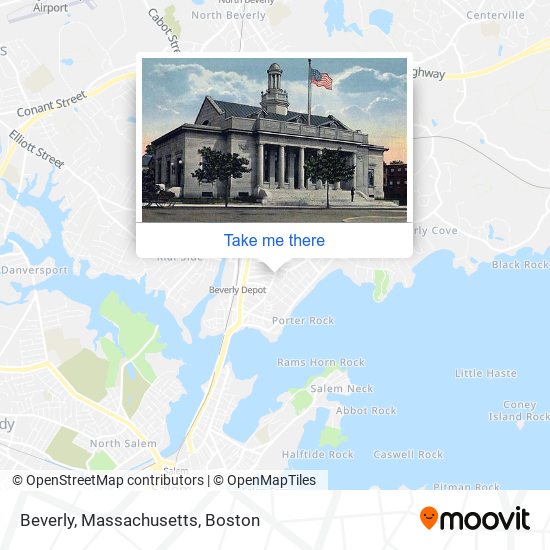 Mapa de Beverly, Massachusetts