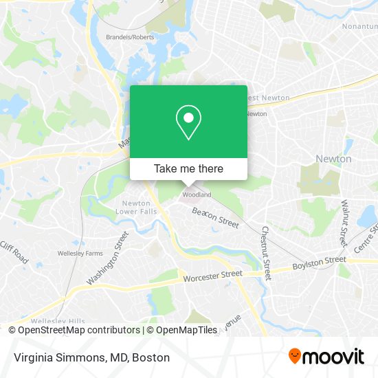 Mapa de Virginia Simmons, MD
