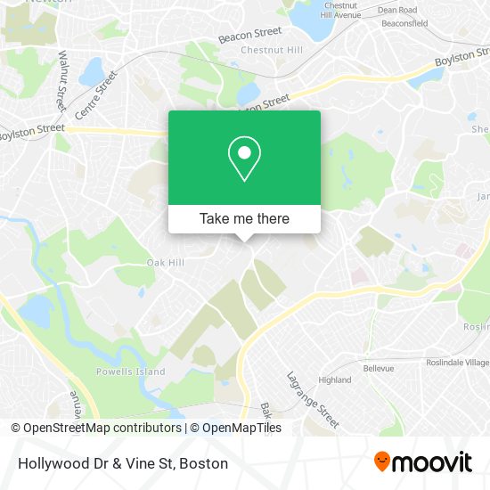 Hollywood Dr & Vine St map