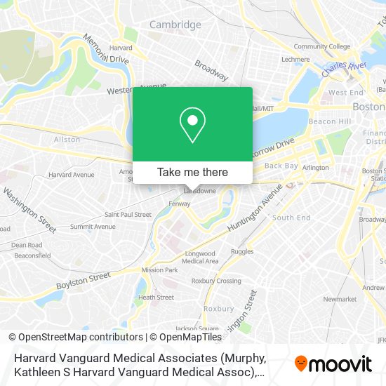 Mapa de Harvard Vanguard Medical Associates (Murphy, Kathleen S Harvard Vanguard Medical Assoc)